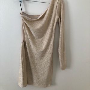 one shoulder mini dress